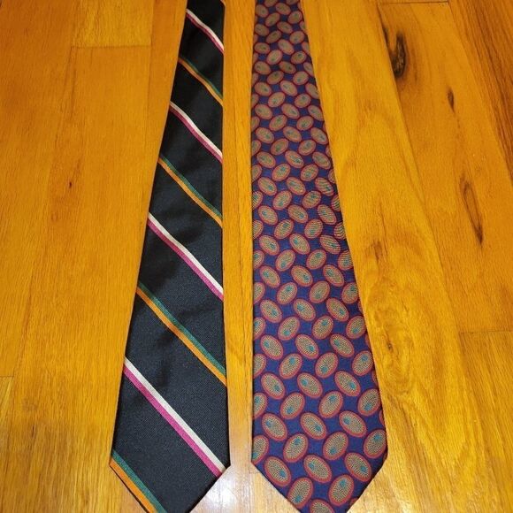 2 Vintage Kuppenheimer Itilian Silk Ties - Picture 3 of 7